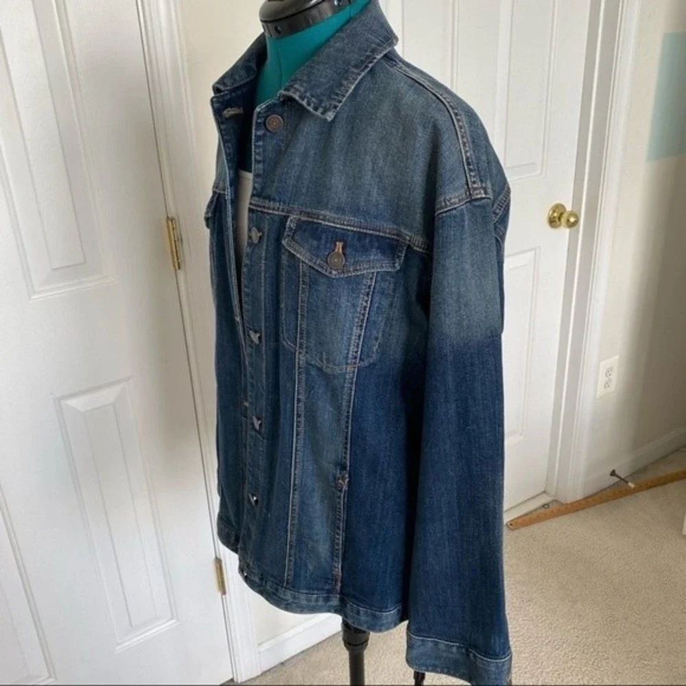 Express Womens Jean Jacket size Large - Picture 5 of 11